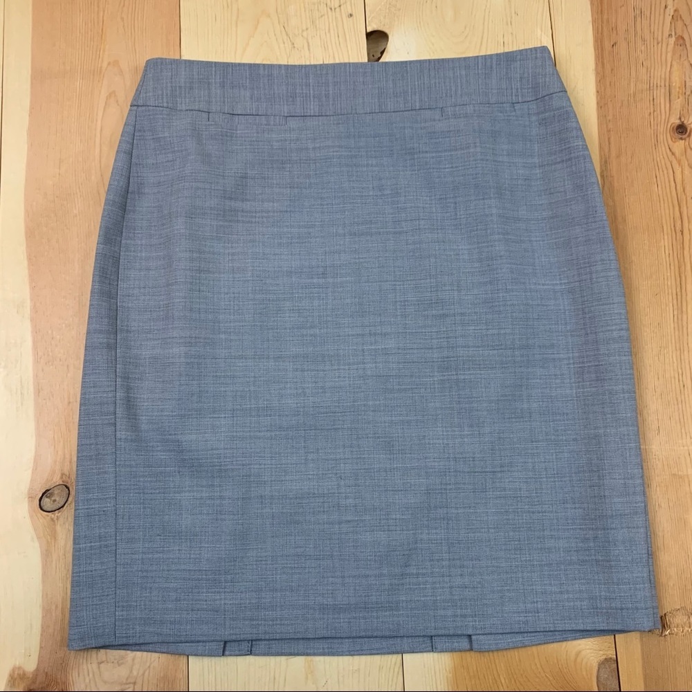Banana Republic gray wool pencil skirt 10 P Petite